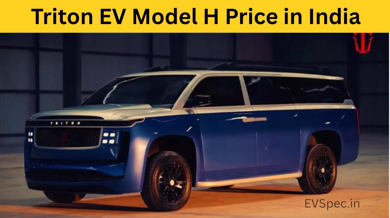 Triton EV Model H Price in India